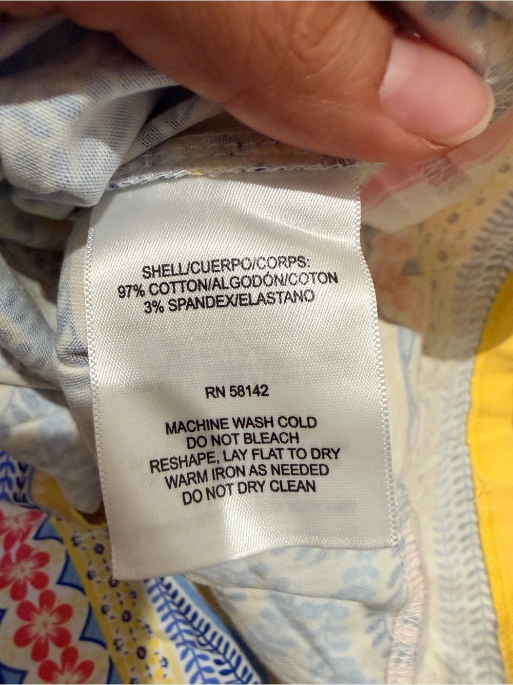 London Times Yellow and Blue Printed Dress - Picture 7 of 8